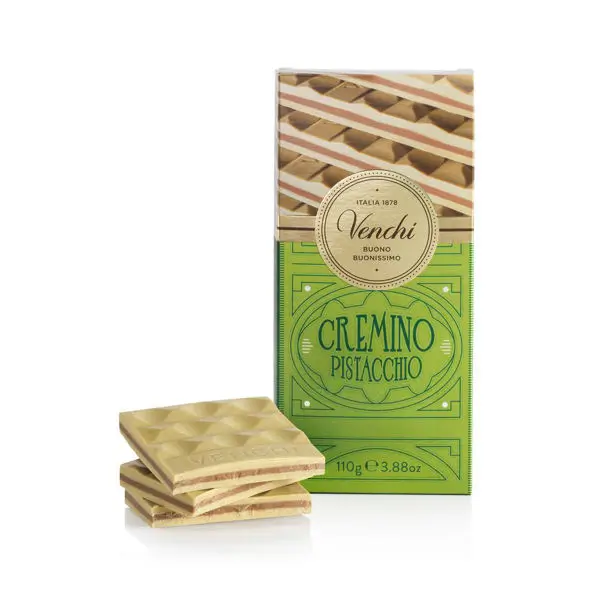 Extra jemný mliečny pistáciový nugát - Cremino Pistachio, 110 g