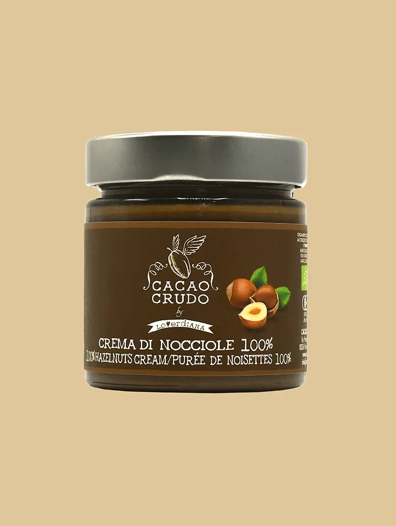 100 % lieskovcová nátierka bez cukru - Cacao Crudo, 200 g
