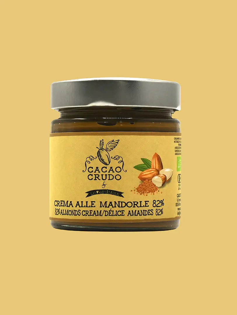 Mandľová 82 % nátierka bez cukru - Cacao Crudo, 200 g
