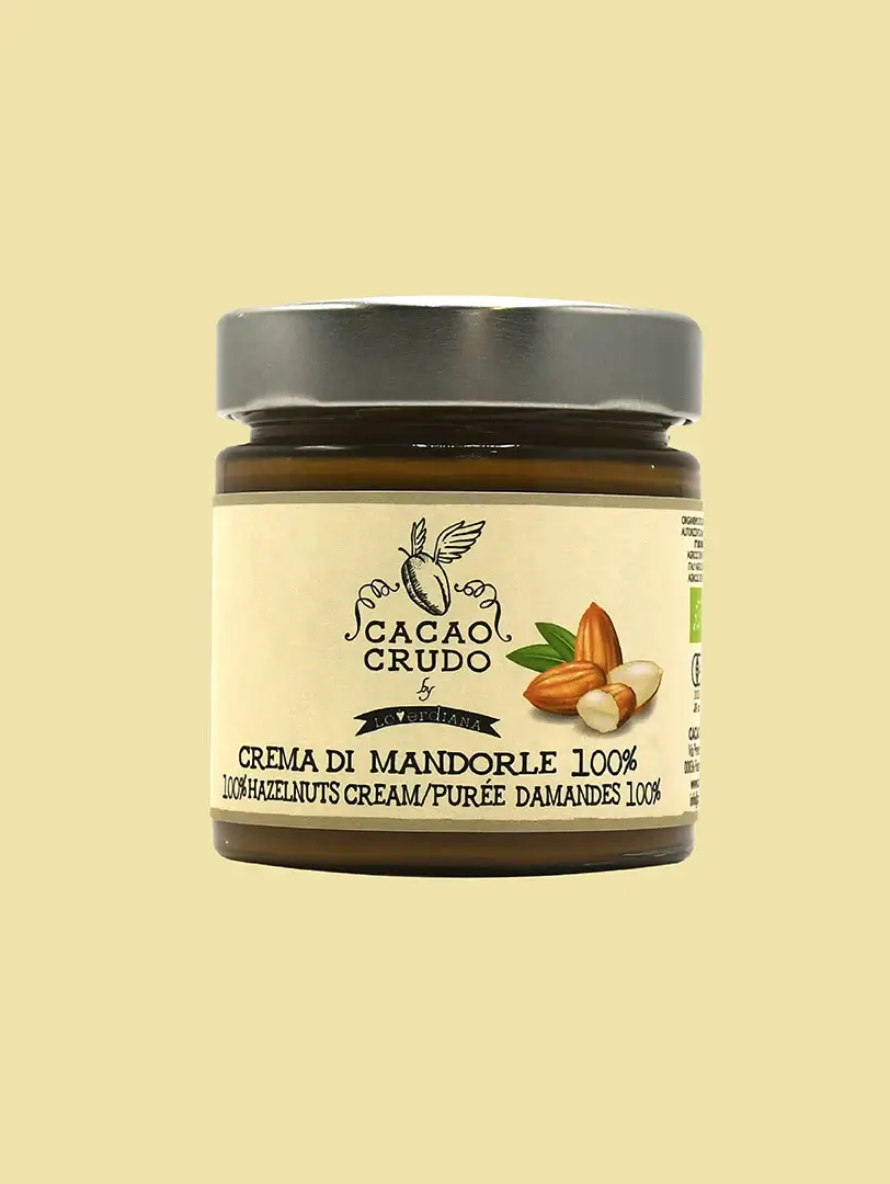 100 % Mandľová nátierka bez cukru - Cacao Crudo, 200 g