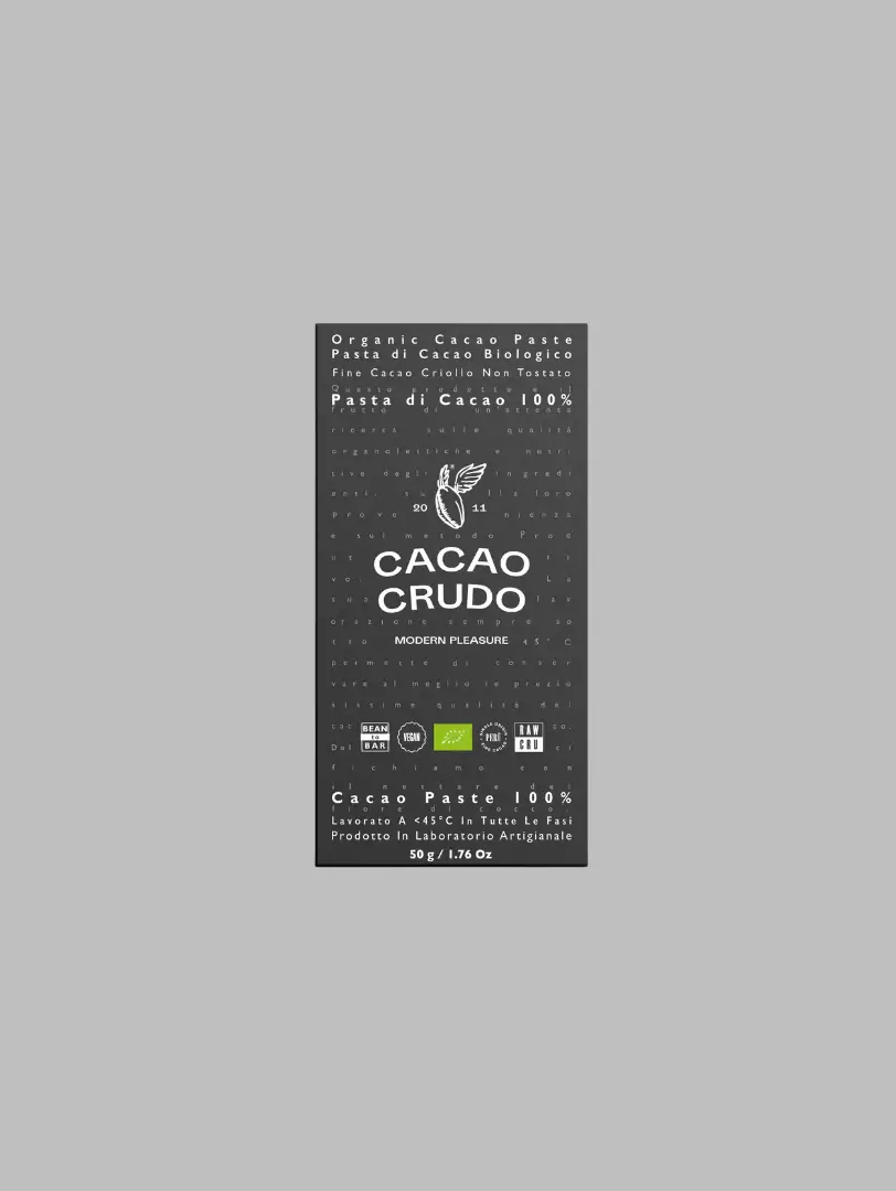 100 % čokoláda bez cukru - Cacao Crudo, 50 g