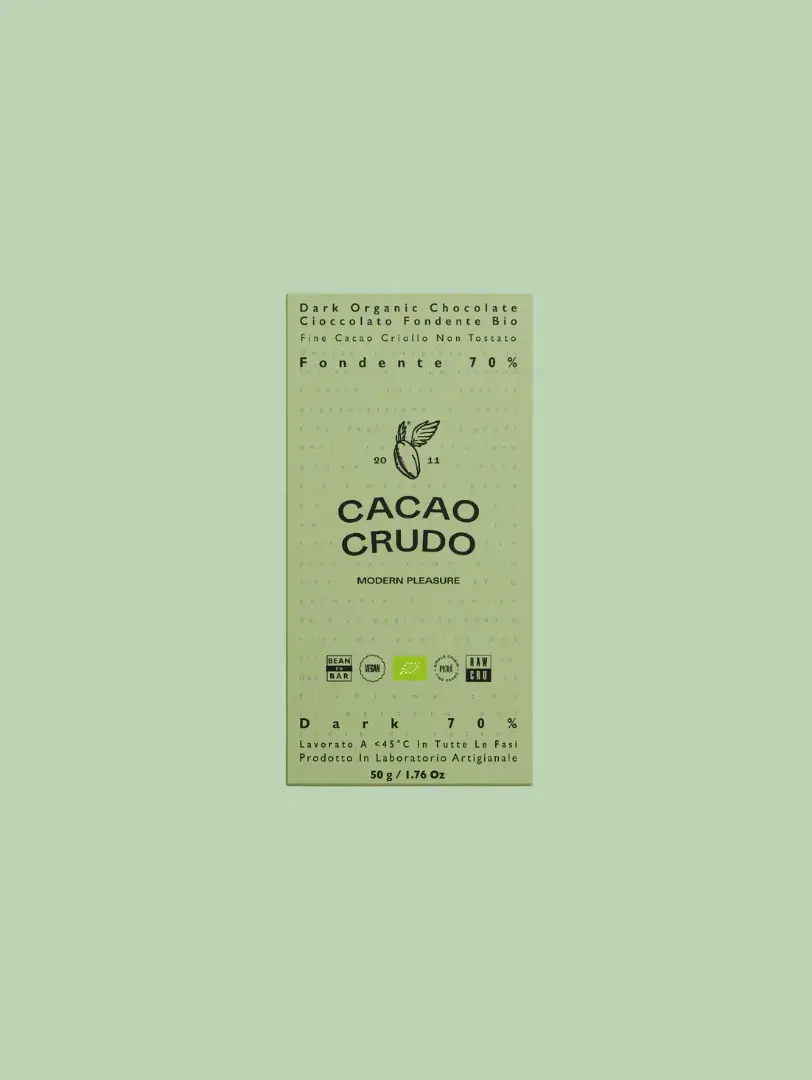 70 % čokoláda bez cukru - Cacao Crudo, 50 g