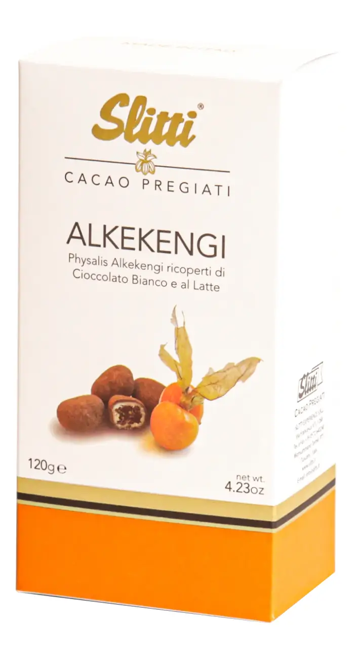 Čerešňa physalis v bielej a mliečnej čokoláde - Alkekengi, 120 g