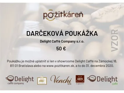 Darčekov&aacute; pouk&aacute;žka 50 &euro;